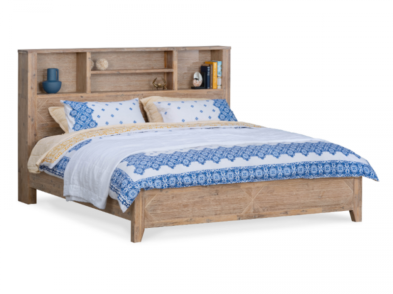Santa Fe Queen Bookcase Bed Frame VIP Furniture LaZBoy BedsRUs Cairns